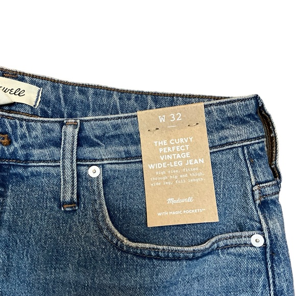 Madewell  The '90s Straight Jean Enmore Wash Size 32 - Picture 4 of 6